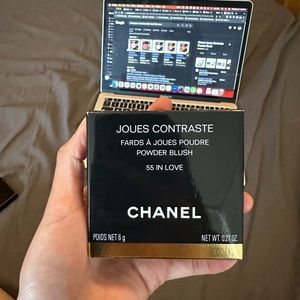 COPY - Unused Chanel jouse contraste powder blush #55 in love